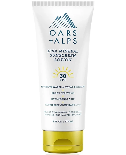 Солнцезащитный лосьон Oars & Alps SPF 30, бесцветный