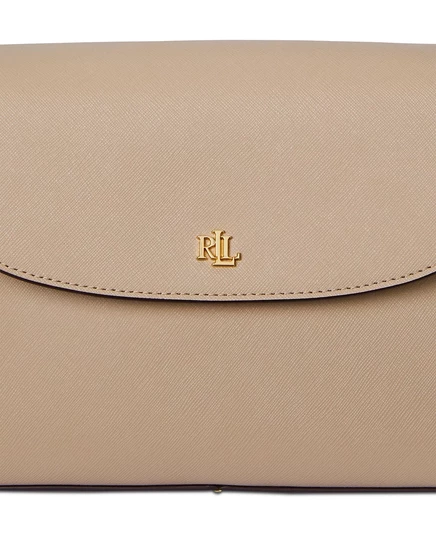 Маленькая кожаная сумка через плечо Lauren Ralph Lauren Schylar birch tan