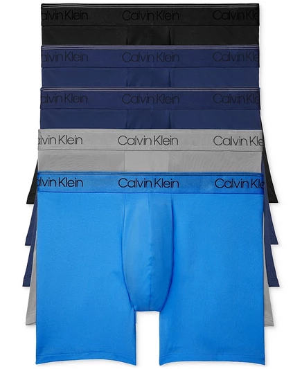 Мужские боксеры Calvin Klein Micro Stretch, 5 шт., синие