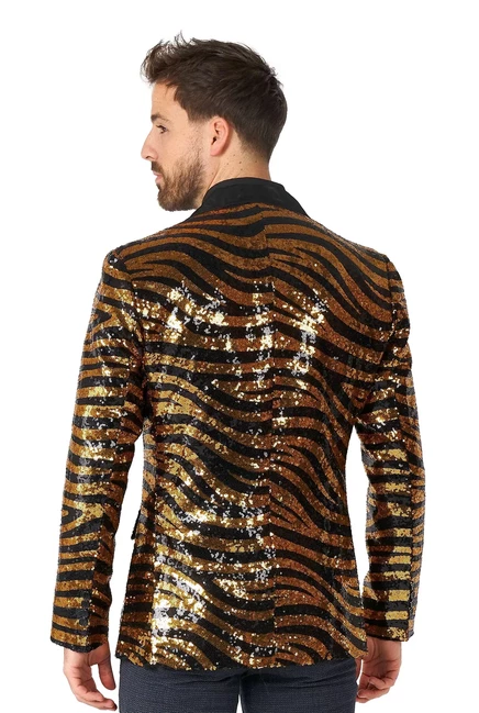 Мужские блейзеры для вечеринок OppoSuits - тематические пиджаки для вечеринок с принтом gold