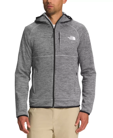  Мужская флисовая куртка с капюшоном Canyonlands tnf medium grey heather-npf