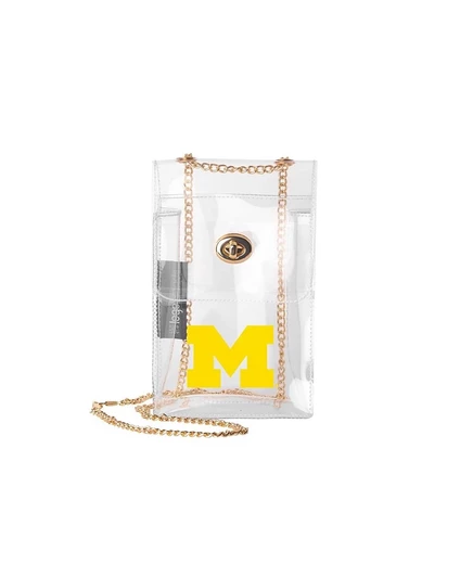 Сумка через плечо Logo Brands Michigan, прозрачная