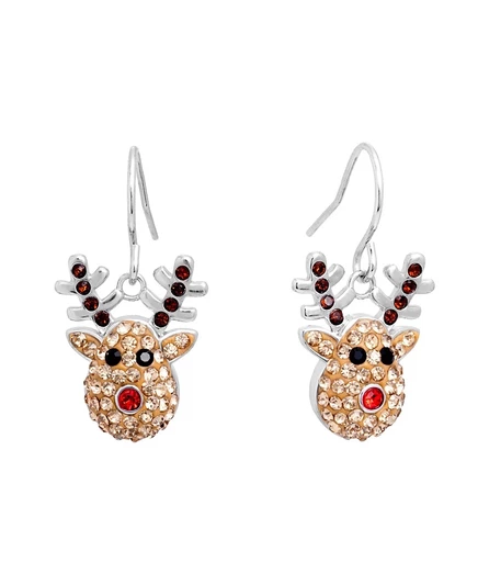 Женские серьги Macy's «Северный олень», серебристые