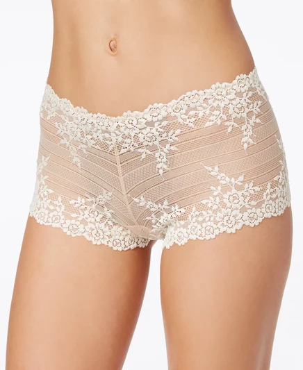 Нижнее белье Wacoal® Embrace с кружевной вышивкой Boyshort Underwear  nude/ivory