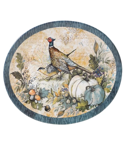 Блюдо Certified International Harvest Gatherings, синее