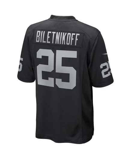 Мужская футболка отставного игрока Nike Fred Biletnikoff Black Las Vegas Raiders Game black
