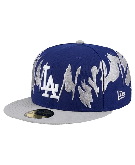 Мужская кепка New Era 59FIFTY Los Angeles Dodgers, темно-синяя/серая