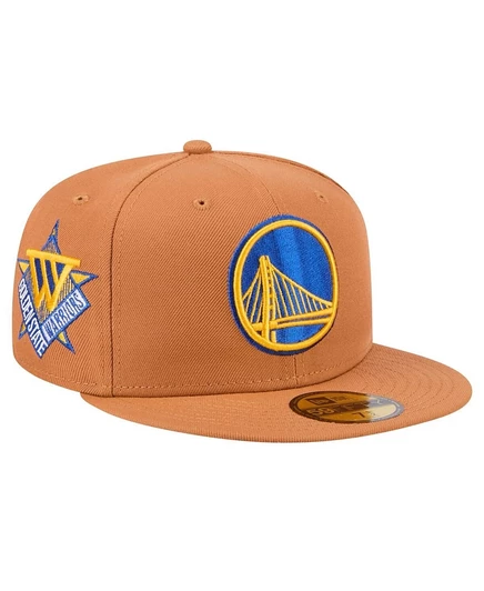 Мужская кепка New Era 59FIFTY Golden State Warriors, бежевая
