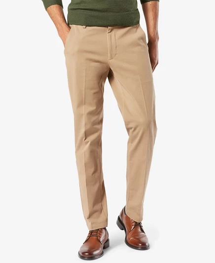 Мужские брюки Dockers Workday Smart 360 Flex зауженные, бежевые