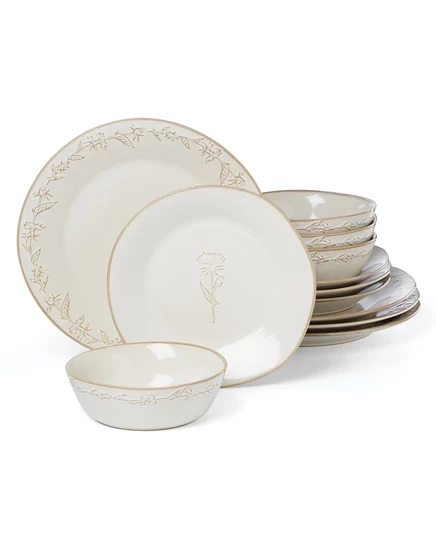 Сервиз Lenox Homespun 12 предметов на 4 персоны, белый