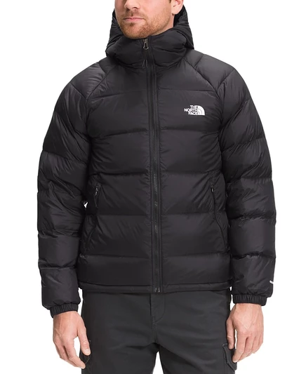 Мужская стеганая пуховая куртка-фугу The North Face от Hydrenalite DWR с капюшоном черного цвета