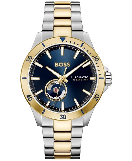 Мужские механические часы Hugo Boss Troper Auto-Автоматические двухцветные часы из нержавеющей стали 43mm multi