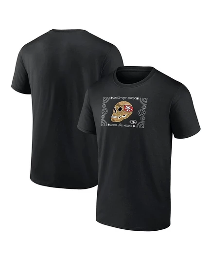 Мужская футболка Fanatics MTO 49ers Sugar Skull, черная