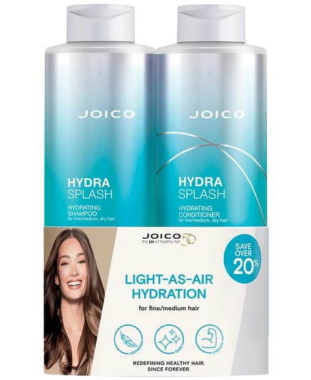 Joico HydraSplash Зимний литровый шампунь и кондиционер для волос Duo без цвета
