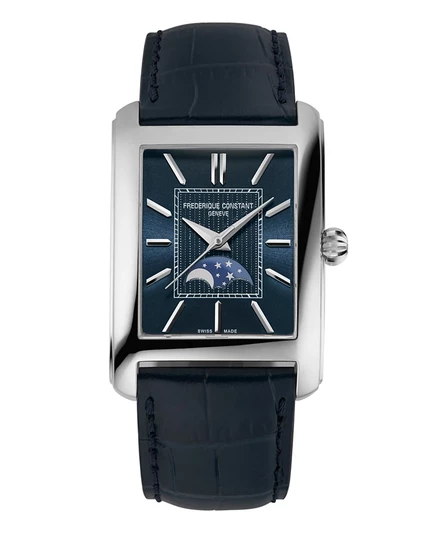 Мужские часы Frederique Constant Carree автомат, 30 мм, синий