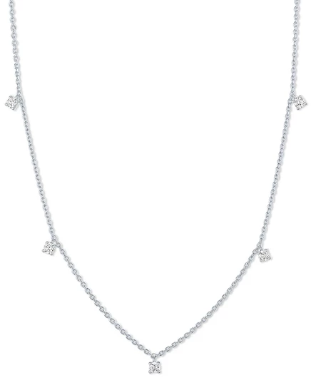 Колье Forever Grown Diamonds, 0,25 карат, серебристое