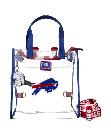 Сумка-рюкзак Loungefly Buffalo Bills трансформируемая, прозрачная