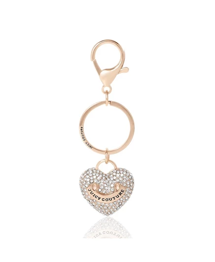Брелок для ключей Juicy Couture Pave Heart - Сверкающий золотистый шарм