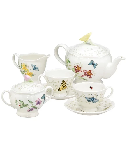 Чайный сервиз Lenox Butterfly Meadow, 9 предметов
