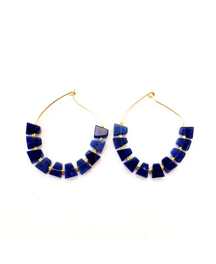Серьги MINU Jewels Sarcha Hoops, синие