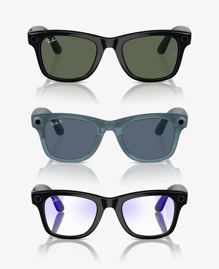 Унисекс солнцезащитные очки Ray-Ban Meta Wayfarer Gen1 с камерой, черные