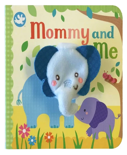 Книжка-картонка с пальчиковой игрушкой Mommy and Me, белая