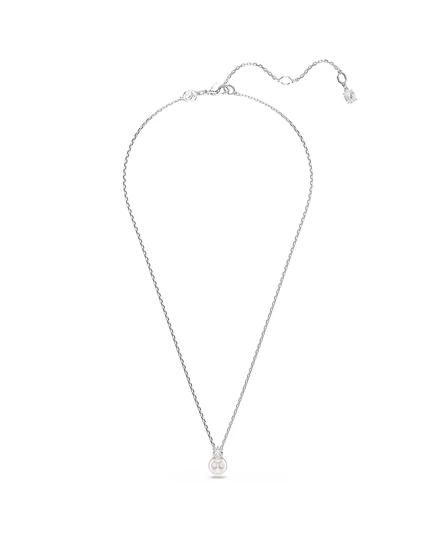 Колье Swarovski Matrix с жемчужиной и фианитом, белое