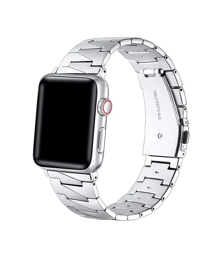 Ремешок из нержавеющей стали Posh Tech Scarlett для Apple Watch 40,41,42мм серебристый