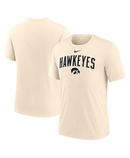Мужская футболка Nike Iowa Hawkeyes Natural Arch, кремовая