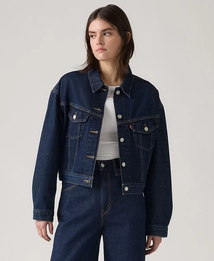 Женская джинсовая куртка Levi's Shrunken '90s, синяя