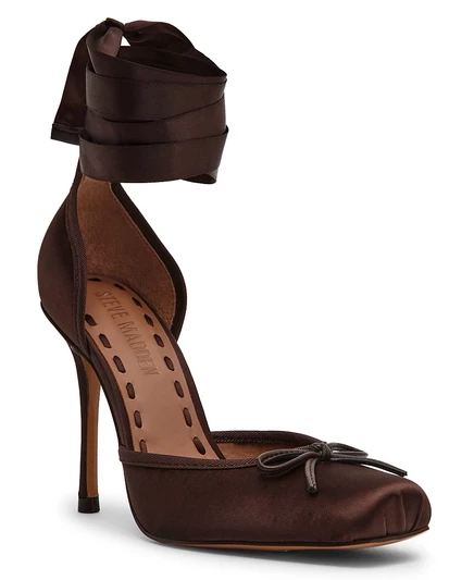 Женские балетные туфли-лодочки Larina на высоком каблуке со шнуровкой от Steve Madden