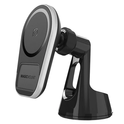 Крепление для беспроводной зарядки Scosche MagicMount Pro Charge5 на приборной панели / окне черный