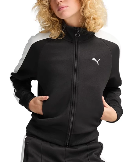 Короткая спортивная куртка Puma Women's T7 Always On с длинным рукавом puma black