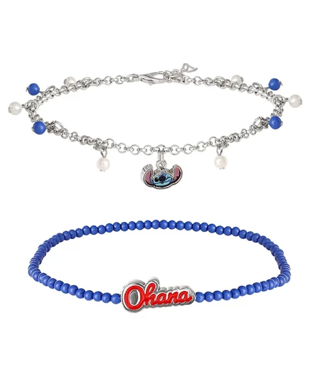 Браслеты на щиколотку Disney Lilo and Stitch, 2 шт., синие