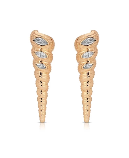 Женские серьги Ettika Capri Shell, золотистые
