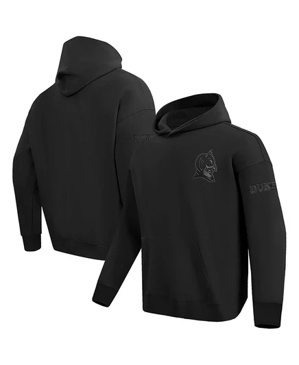 Мужской пуловер с капюшоном Pro Standard Black Duke Blue Devils нейтрального цвета черный