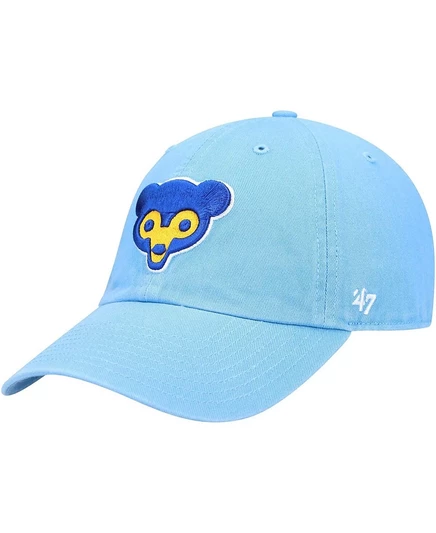 Мужская бейсболка 47 Brand Cooperstown Chicago Cubs, светло-голубая