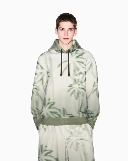 Мужская худи AX Armani Exchange с пальмами, мультиколор