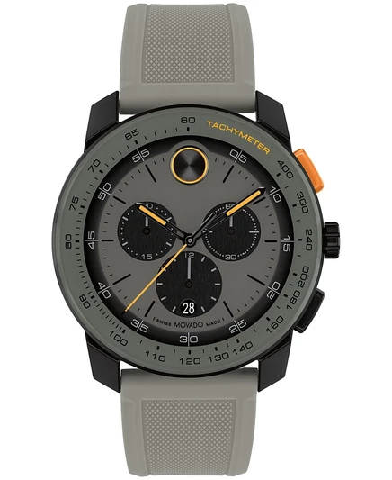 Мужские часы Movado BOLD TR90 хронограф 43,5 мм, серые