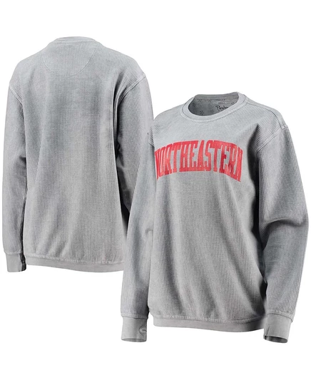 Женский свитшот Pressbox Northeastern Huskies, серебристый