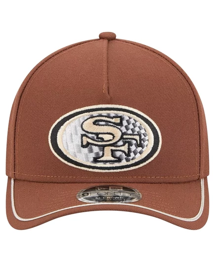 Мужская коричневая кепка New Era San Francisco 49ers Motorsport с регулируемой длиной  brown