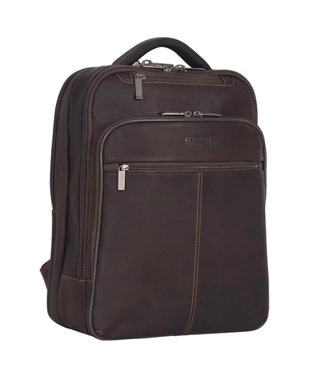 Рюкзак Kenneth Cole Reaction для ноутбука 16″ кожаный, коричневый