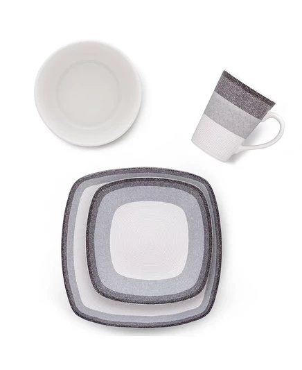 Набор для сервировки Noritake Colorscapes Layers, 4 предмета, угольно-серый