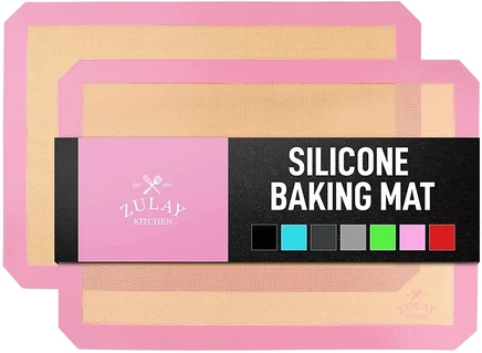 Силиконовые коврики Zulay Kitchen, 2 шт., розовые