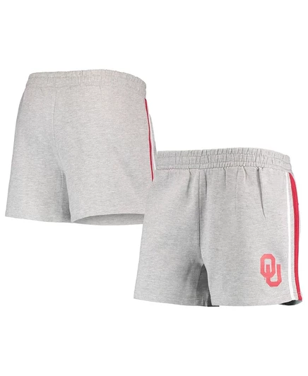 Женские шорты Profile Oklahoma Sooners, меланжево-серые