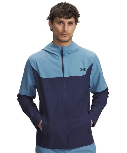 Мужская куртка Under Armour спортивная с капюшоном, синяя