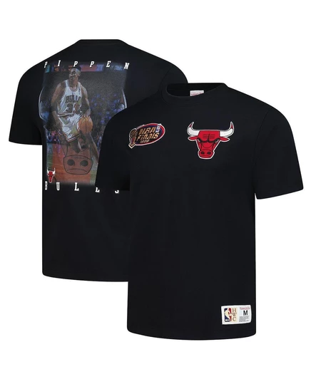 Мужская футболка Mitchell & Ness Scottie Pippen Chicago Bulls, черная