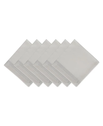 Столовые салфетки Design Imports Sparkle Stripe, серебристые