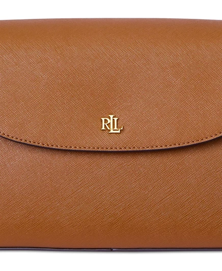 Маленькая кожаная сумка через плечо Lauren Ralph Lauren Schylar lauren tan