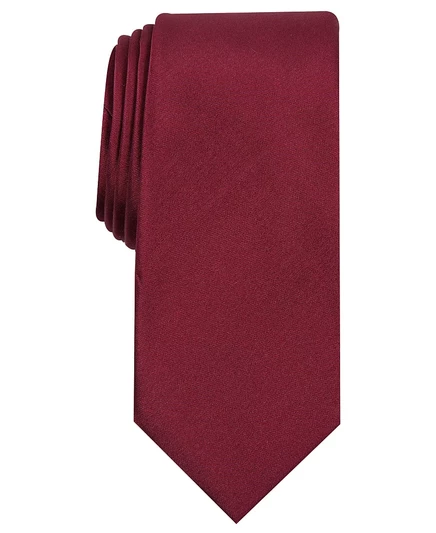 Мужской узкий галстук Alfani Solid Texture, красный